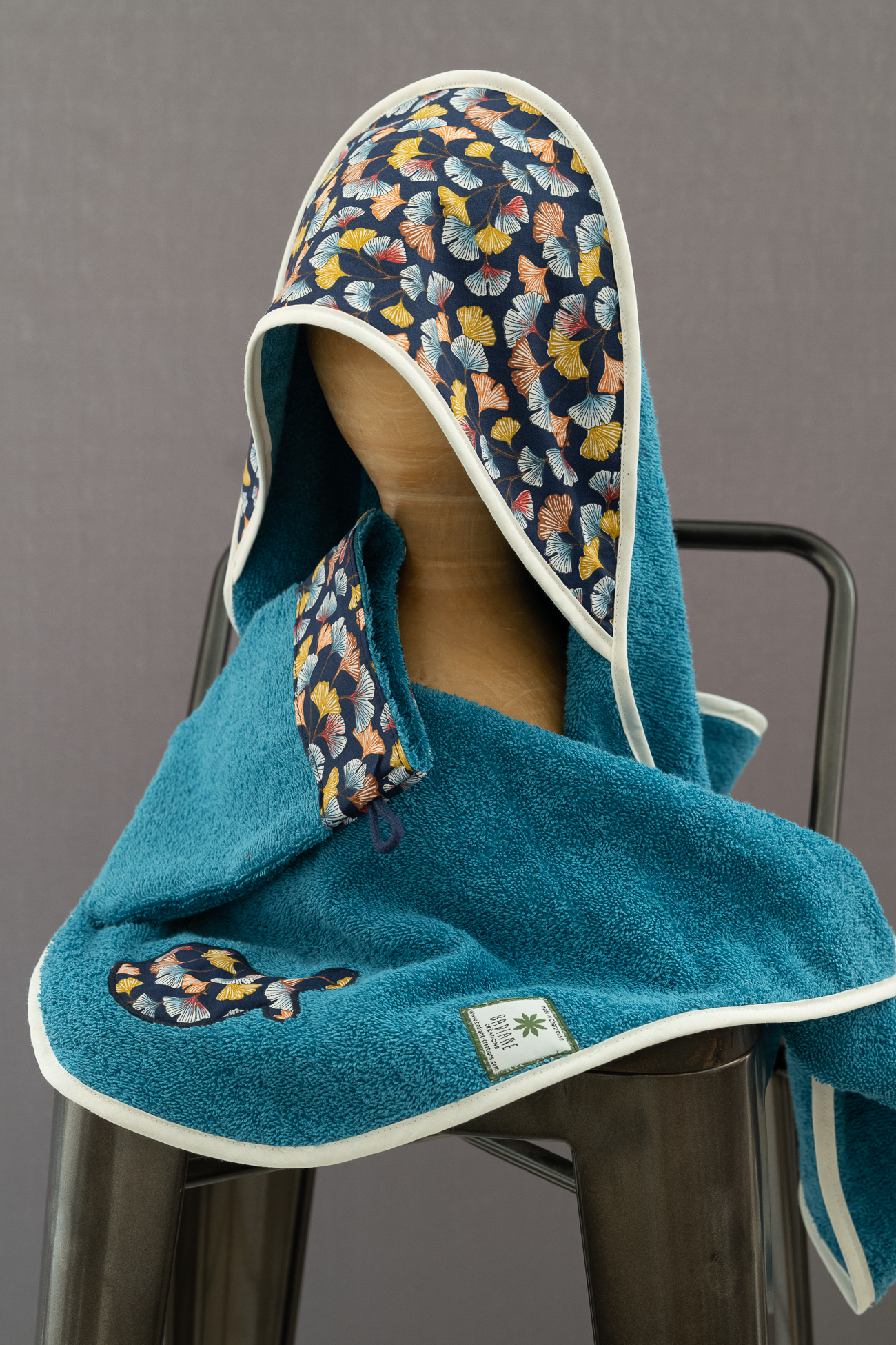 Cape de bain et gant