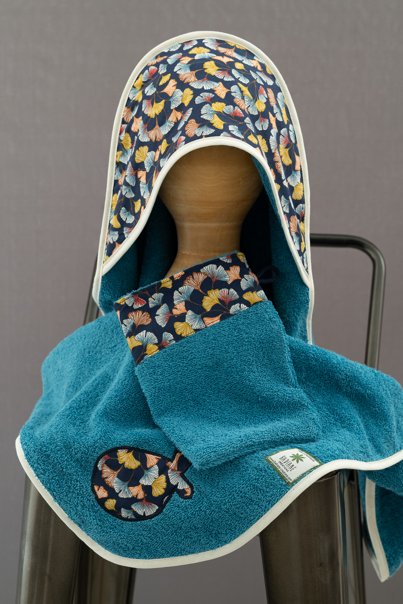 Cape de bain et gant