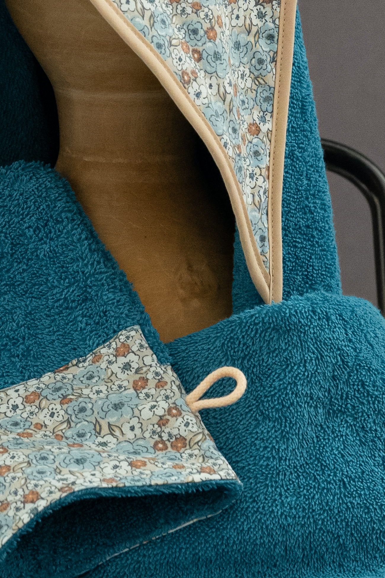 Détail cape de bain