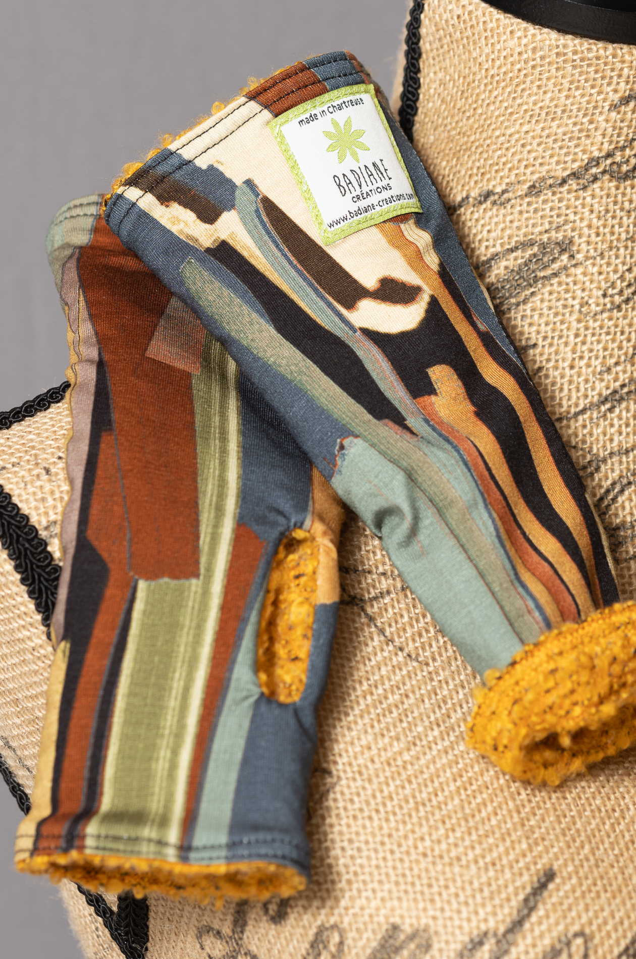 Mitaines réversibles détail