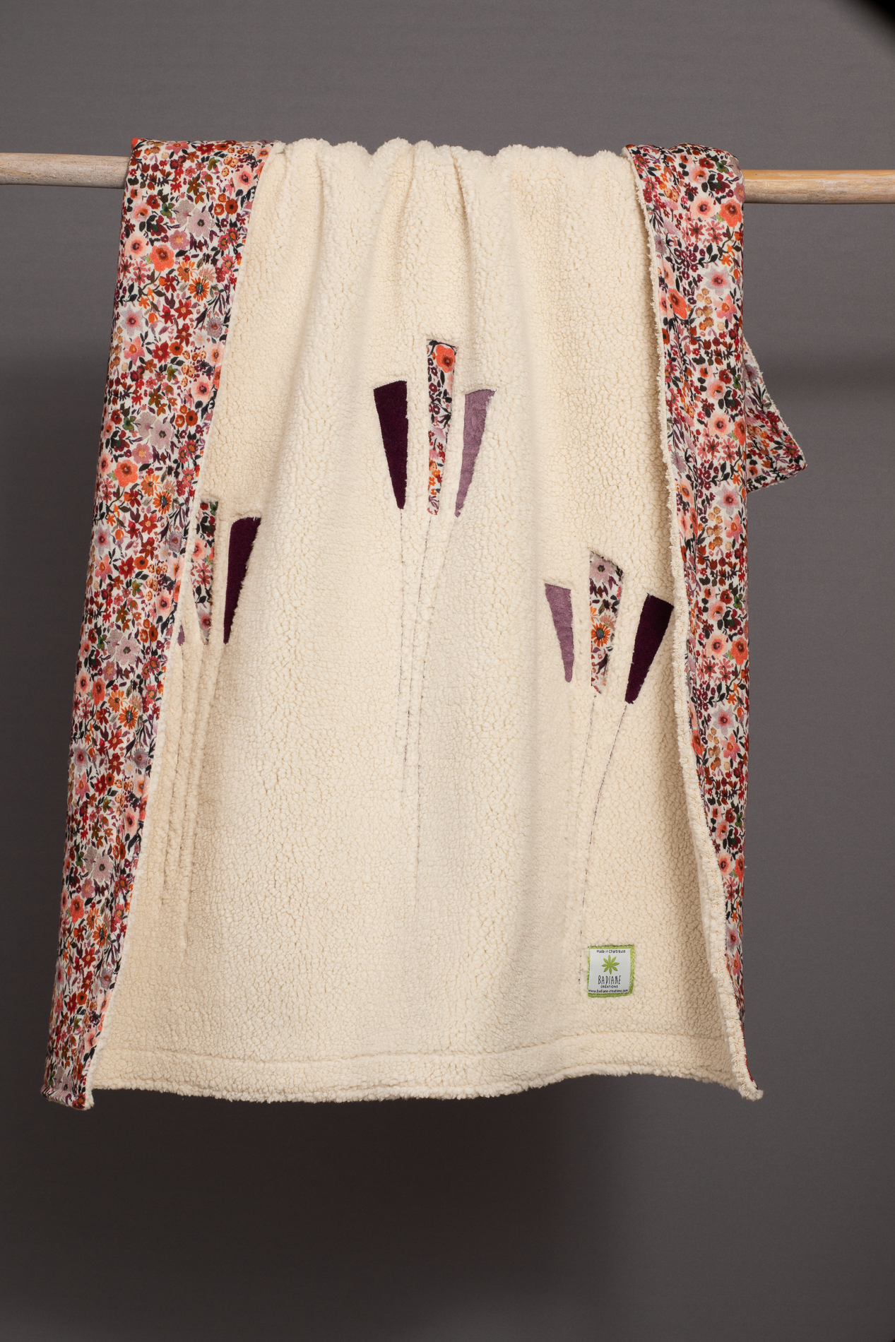 couverture polaire beige