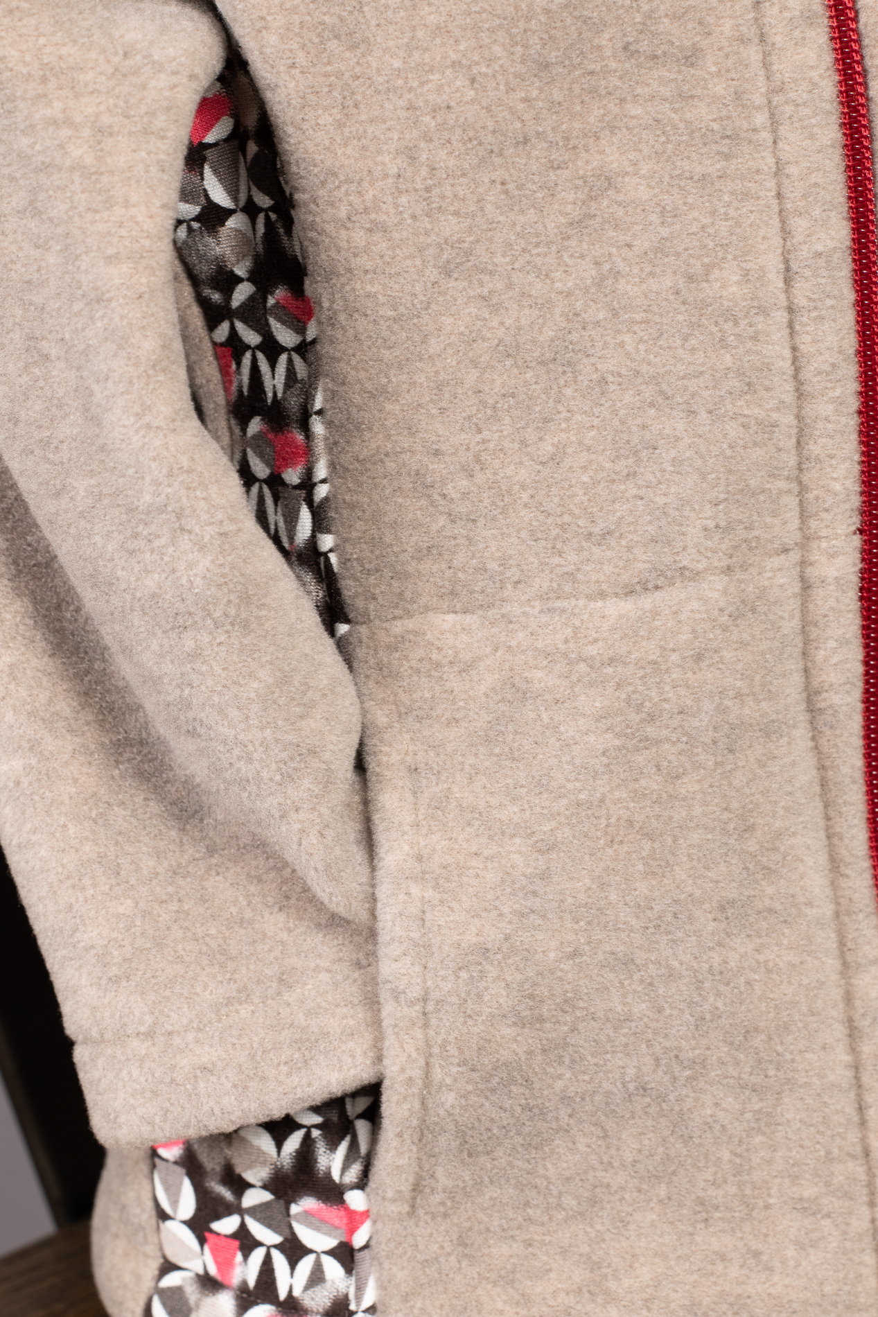 Veste Capucine détail