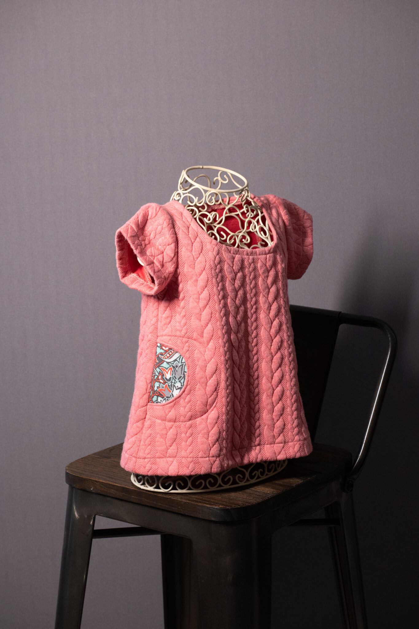 Robe tunique torsades