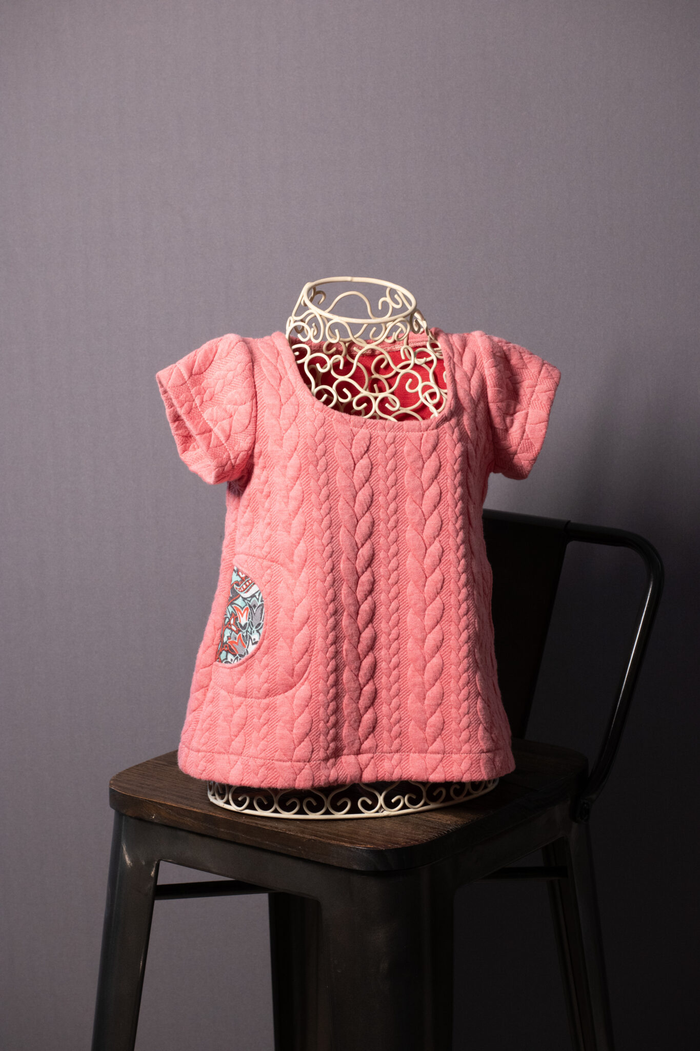 Robe tunique torsades