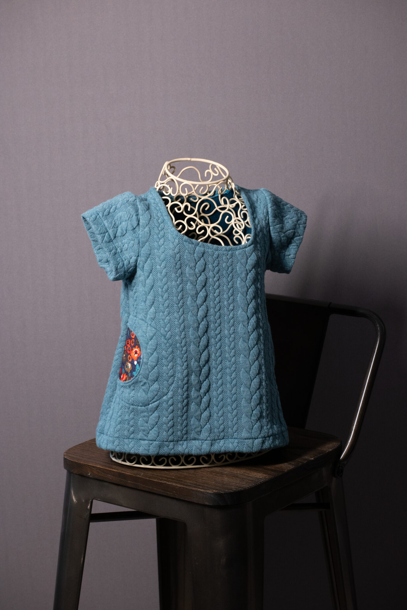 Robe tunique torsades