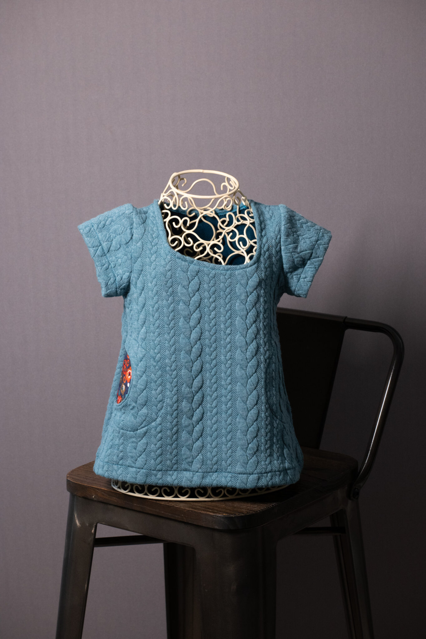 Robe tunique torsades