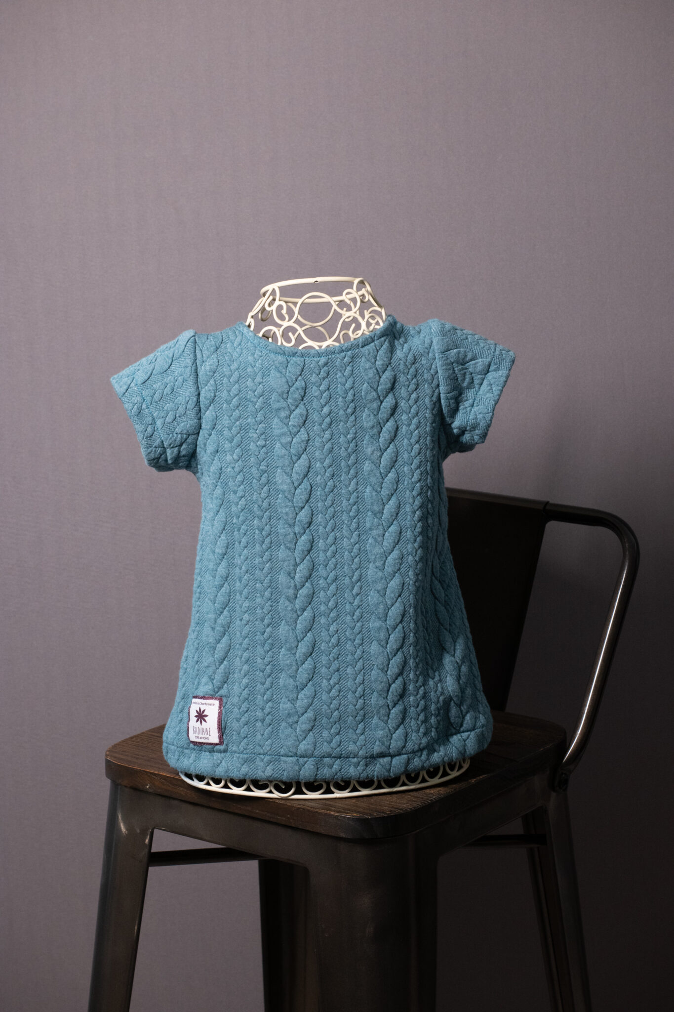 Robe tunique torsades