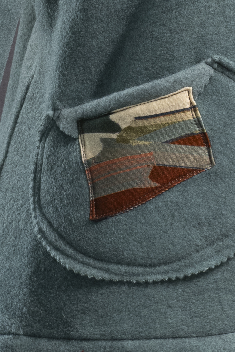 Détail veste pampeline