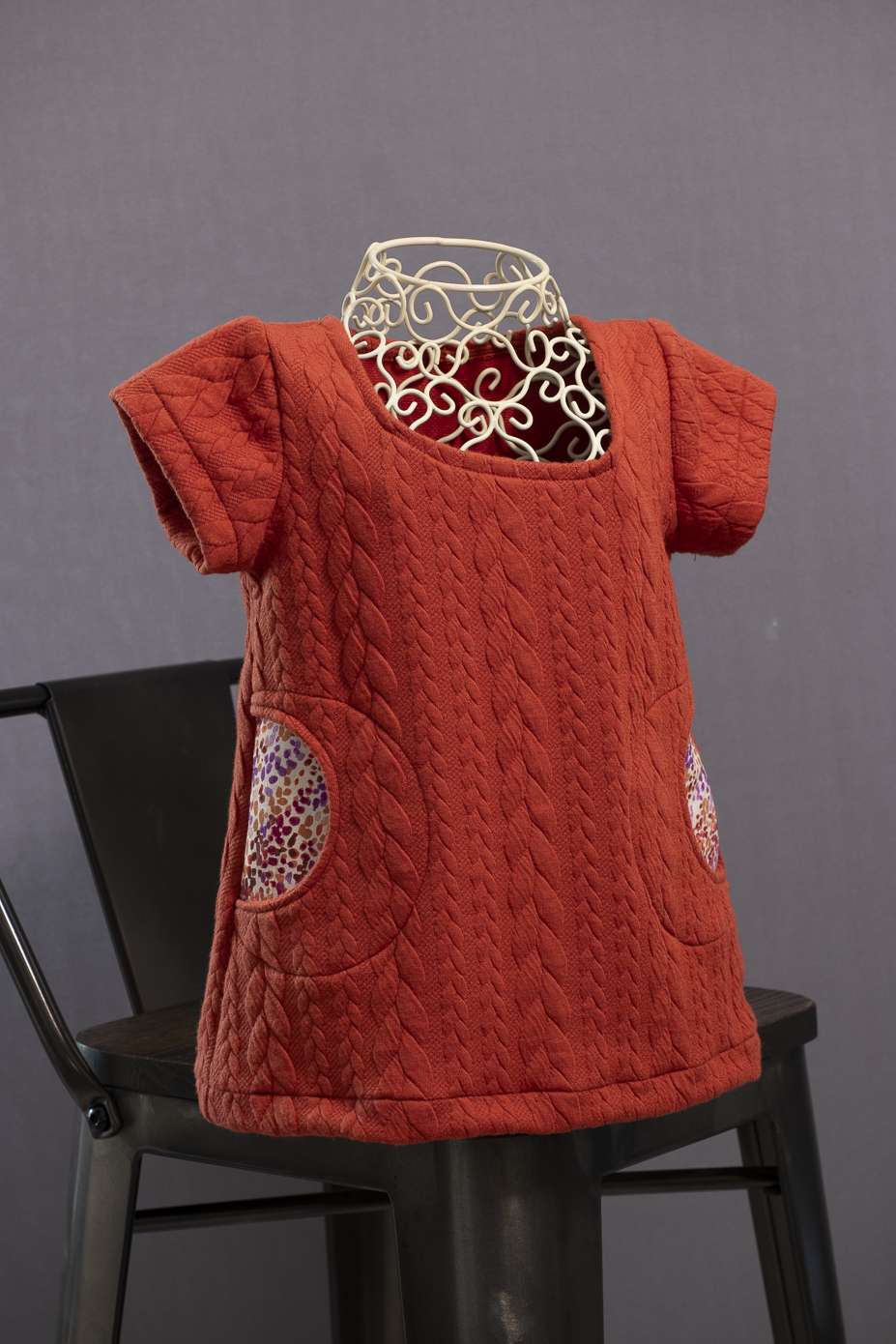 Robe tunique torsades