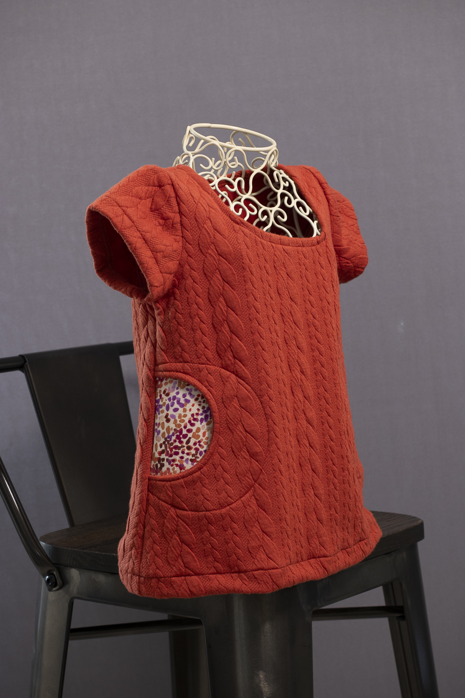 Robe tunique torsades