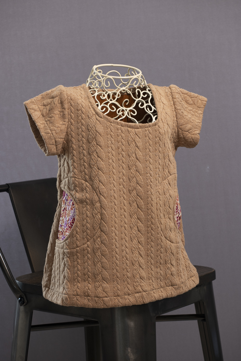 Robe tunique torsades