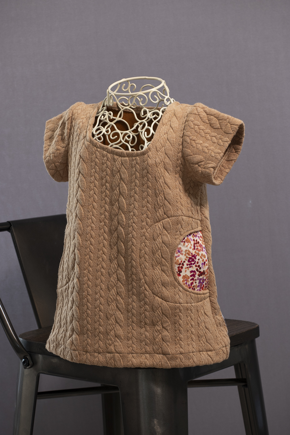 Robe tunique torsades