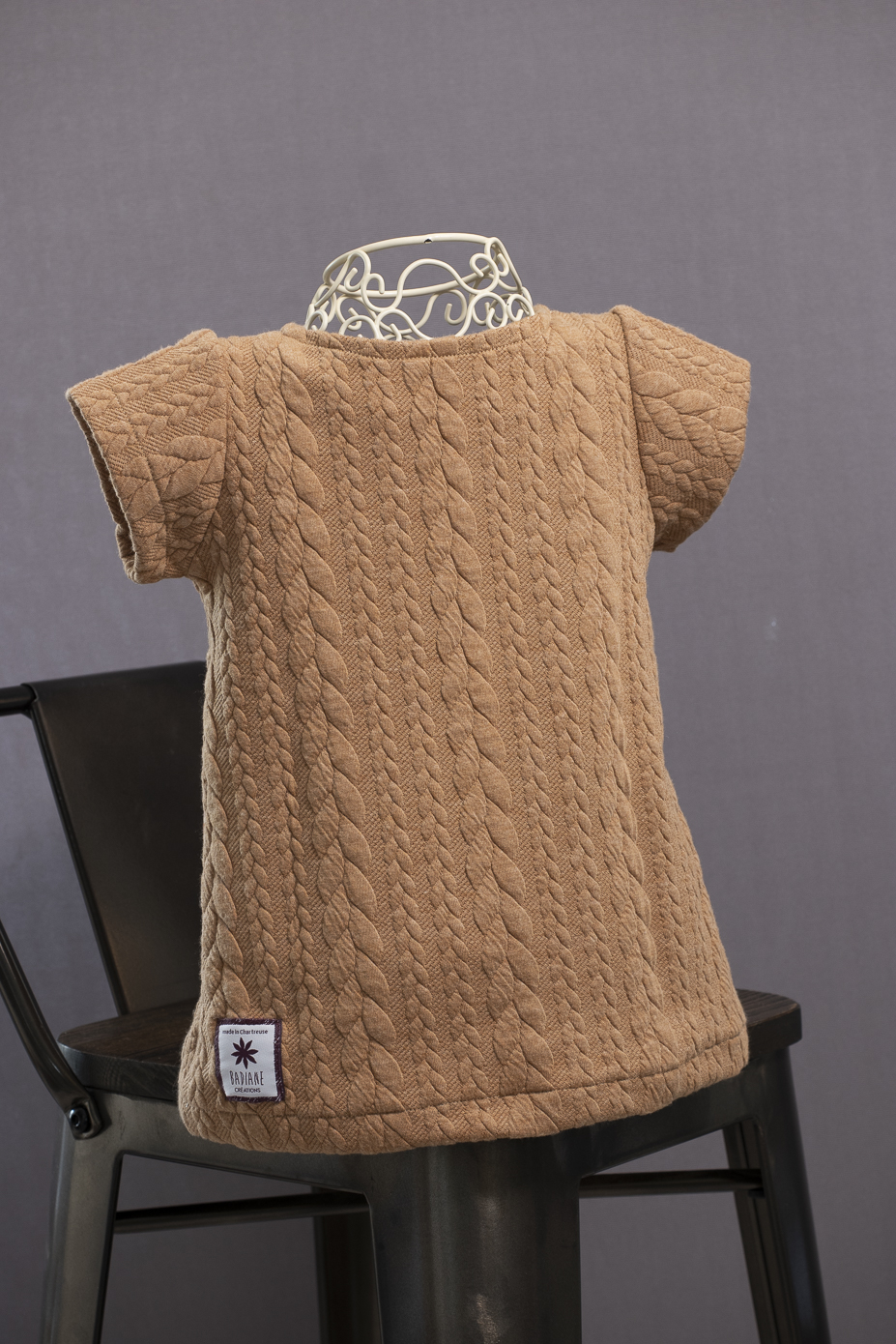 Robe tunique torsades