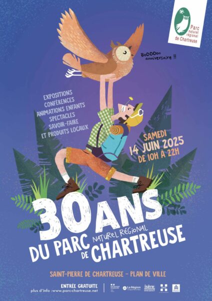Affiche 30 ans du parc de chartreuse