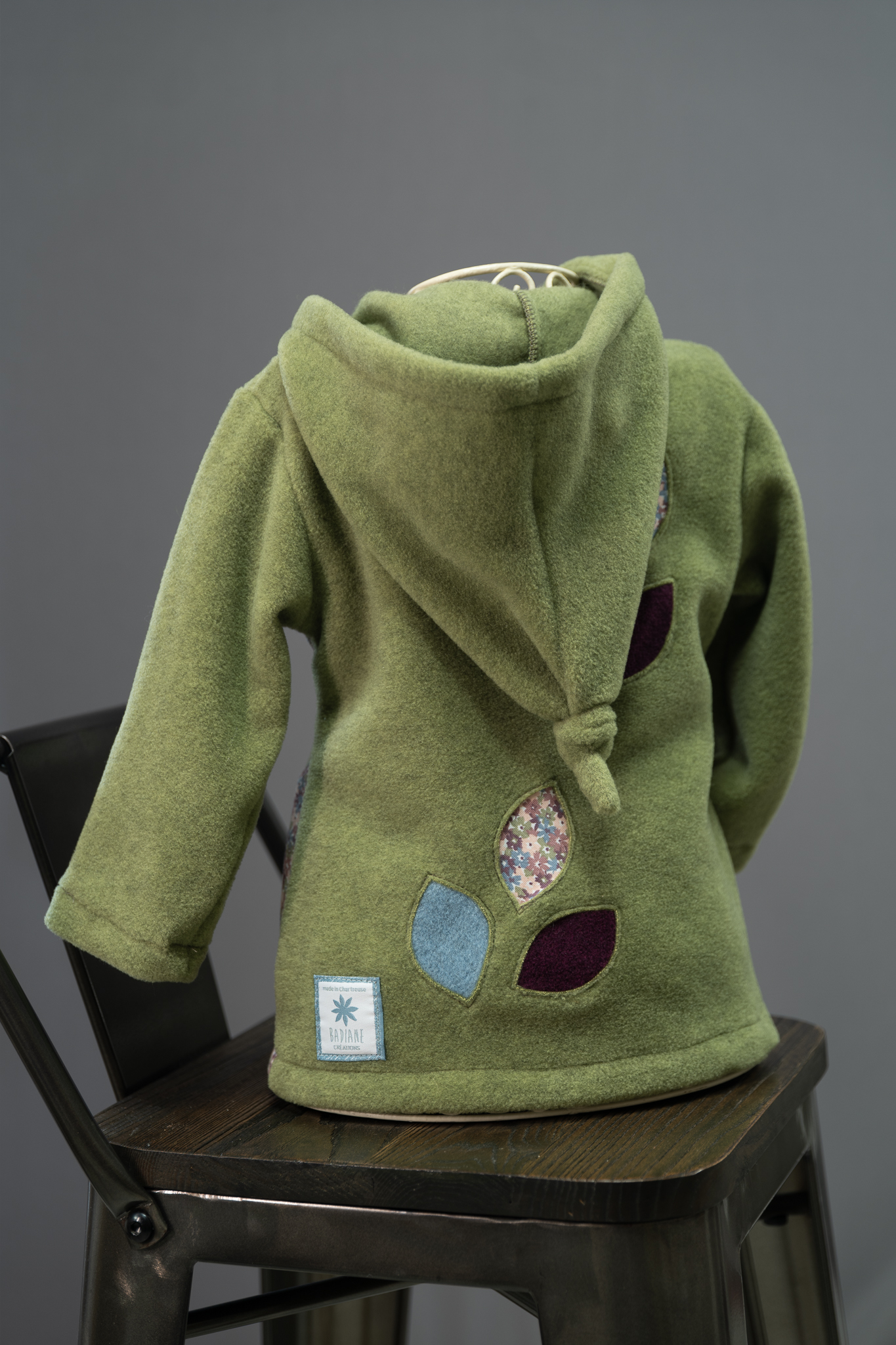 Veste polaire capucine