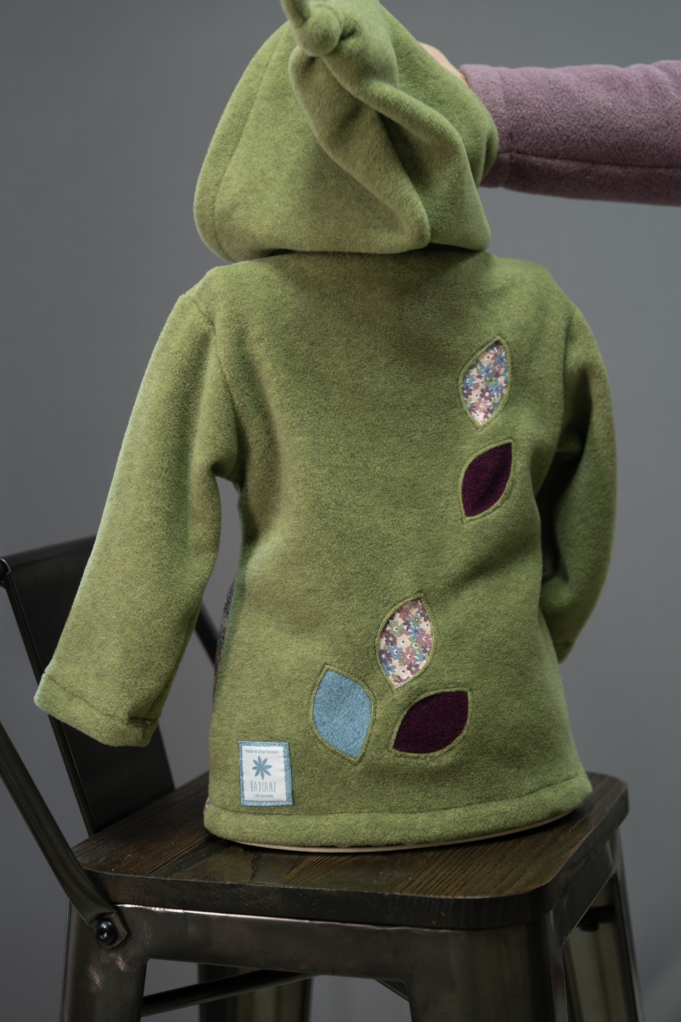 Veste polaire capucine