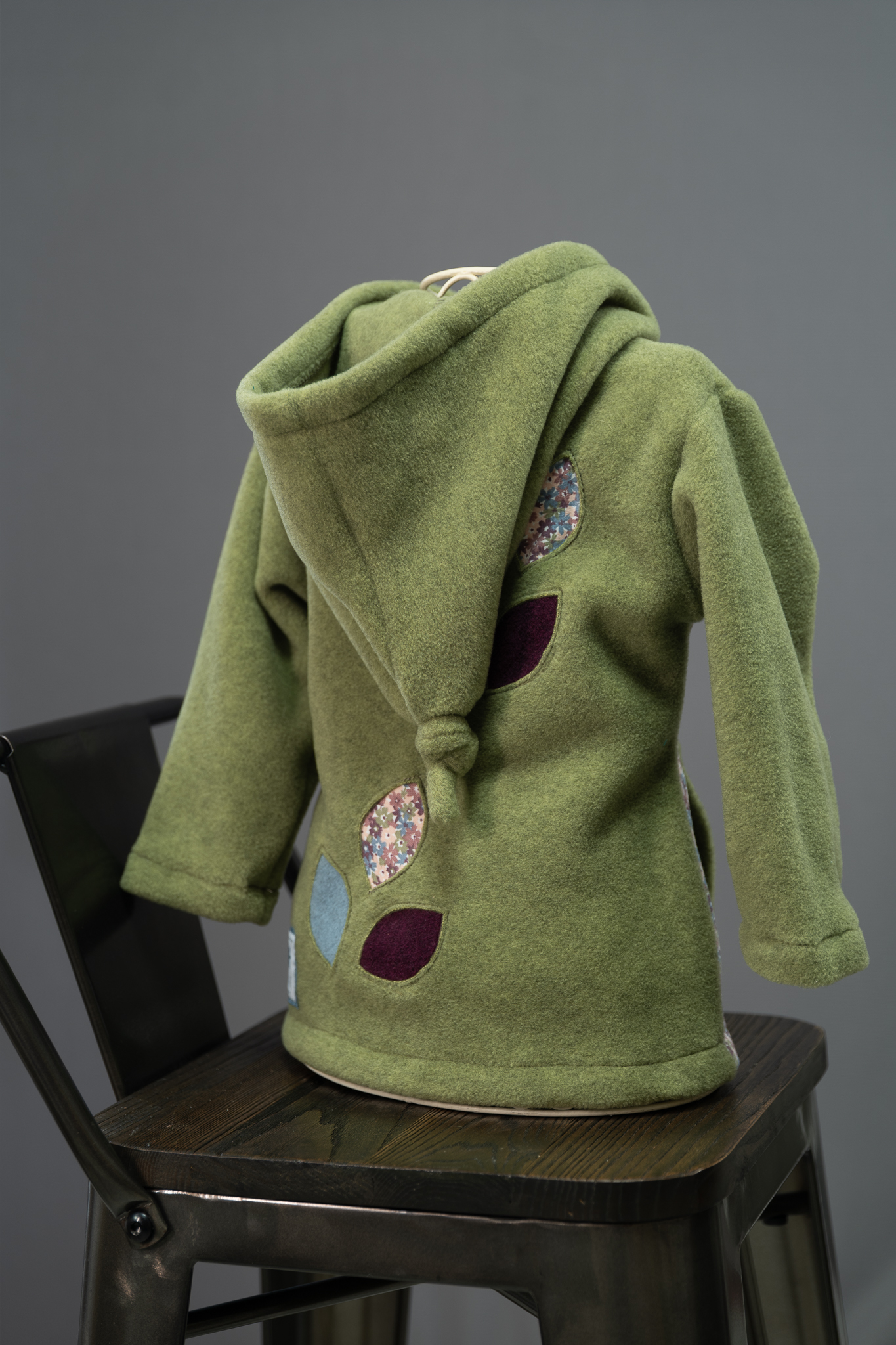 Veste polaire capucine