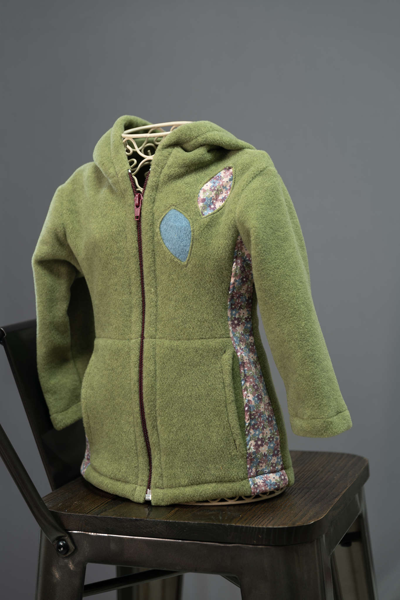 Veste polaire capucine