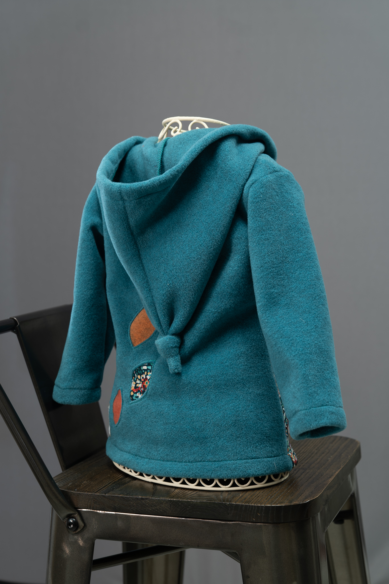 Veste polaire capucine