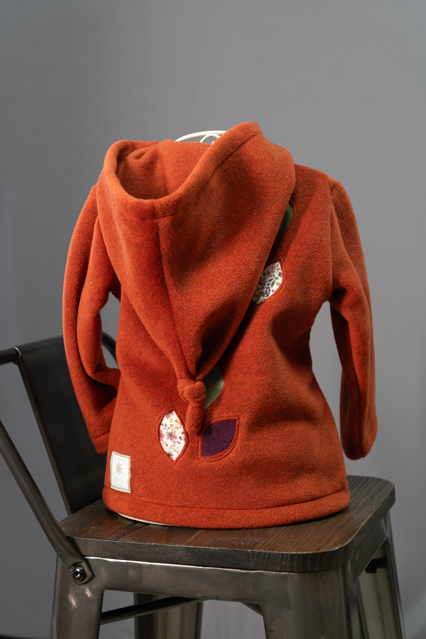 Veste polaire capucine