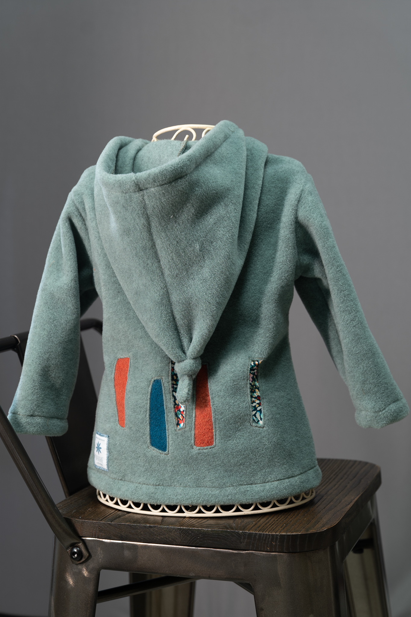 Veste polaire capucine