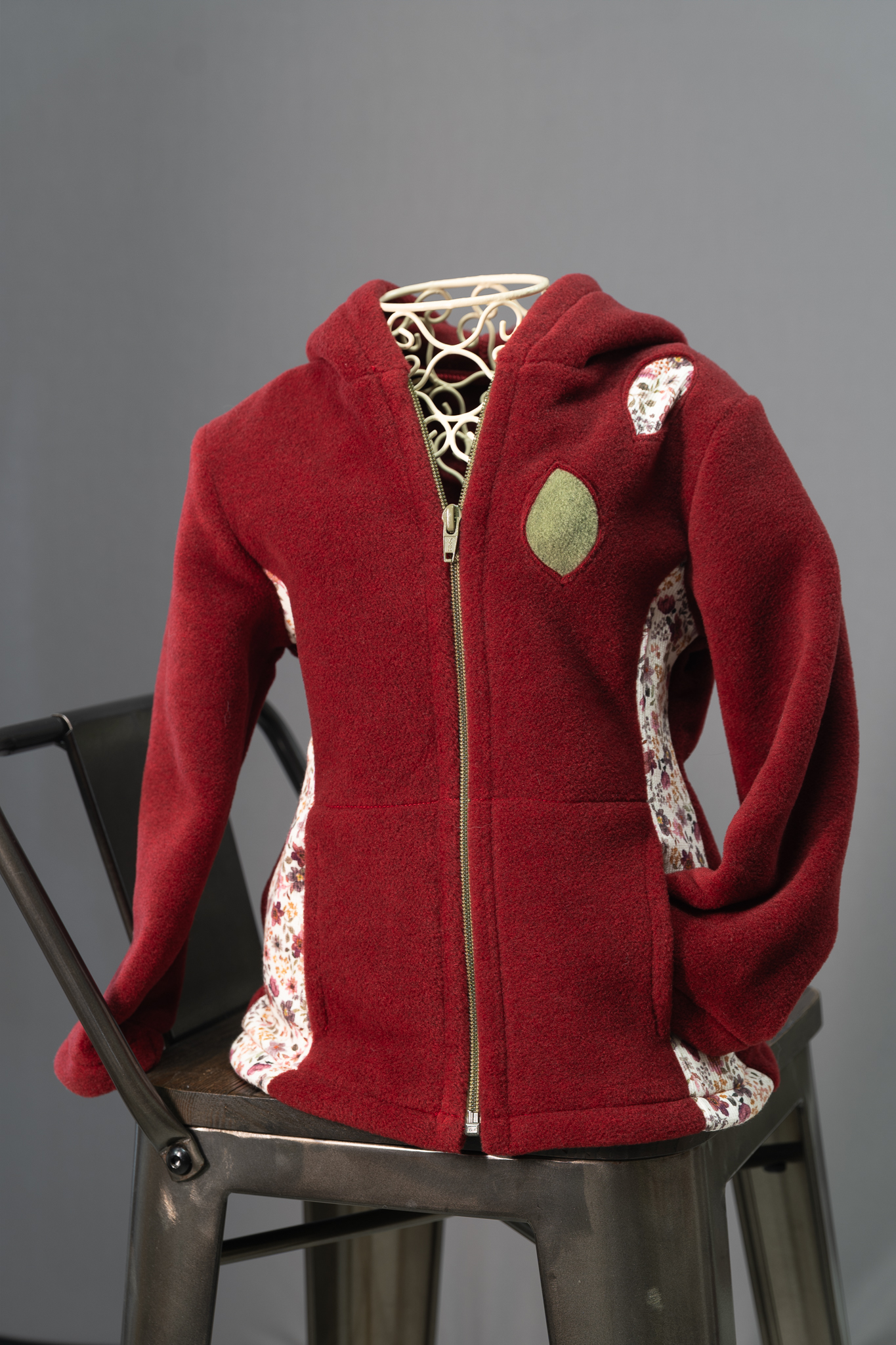 Veste polaire capucine