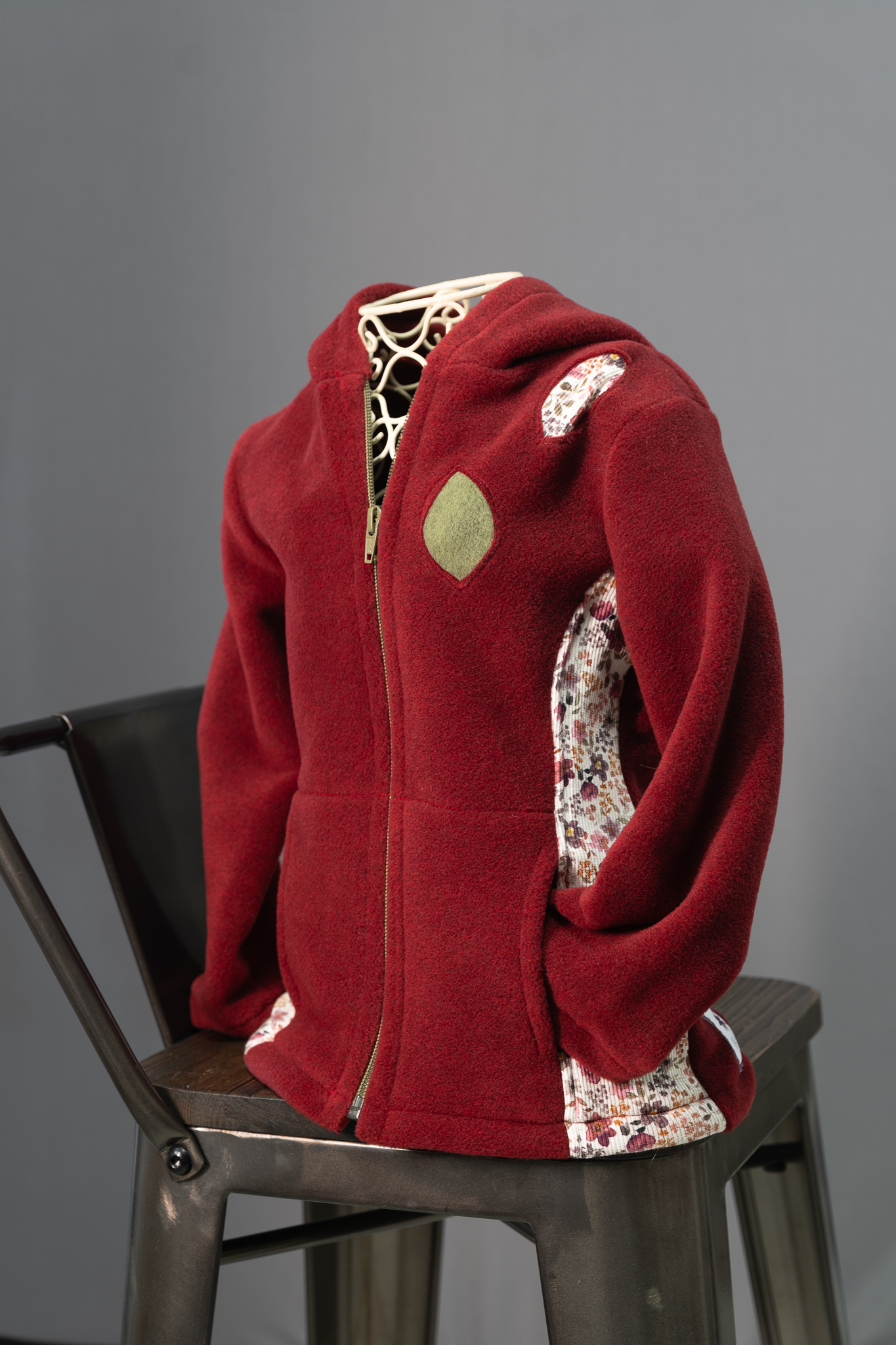 Veste polaire capucine