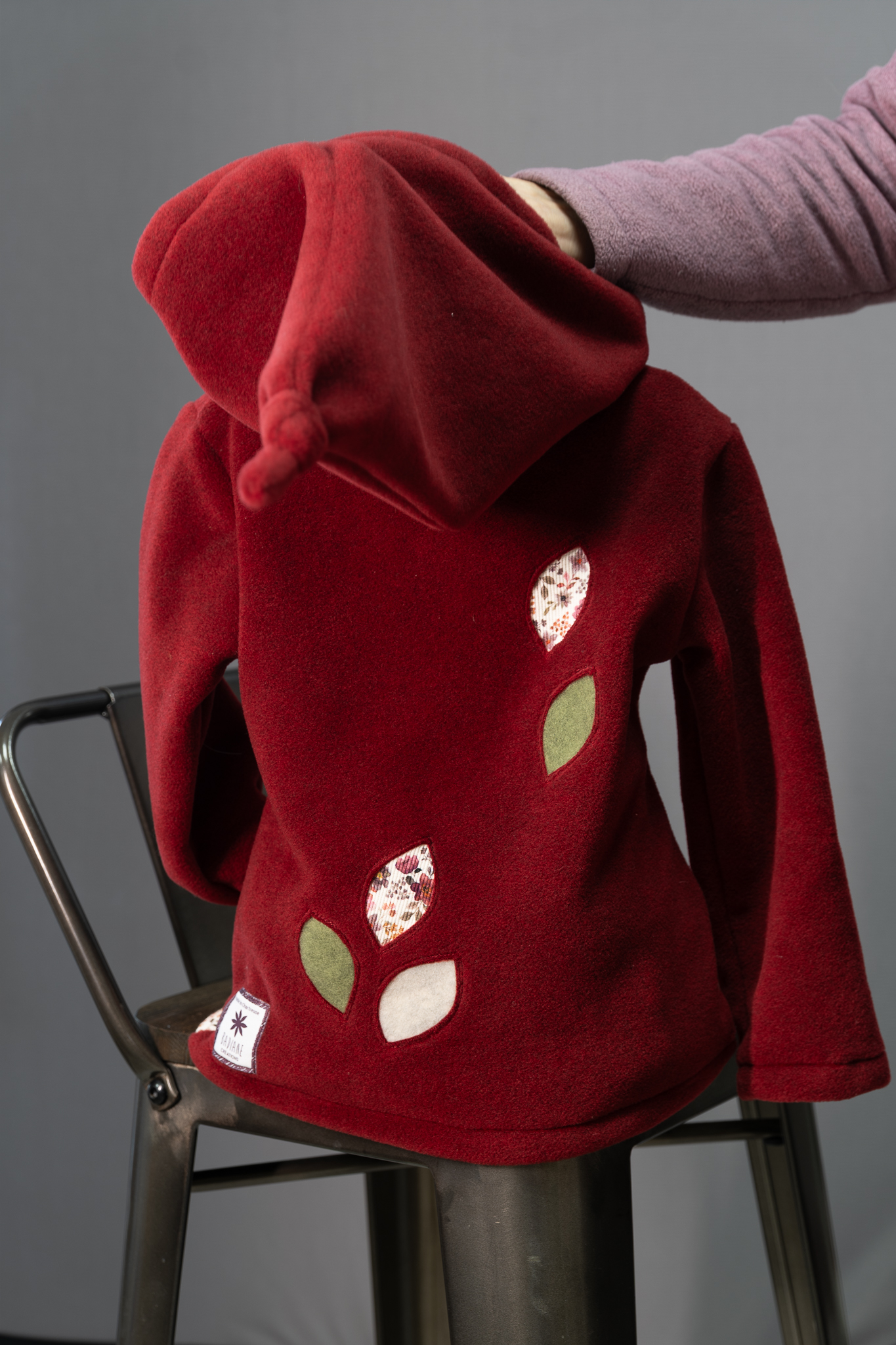 Veste polaire capucine