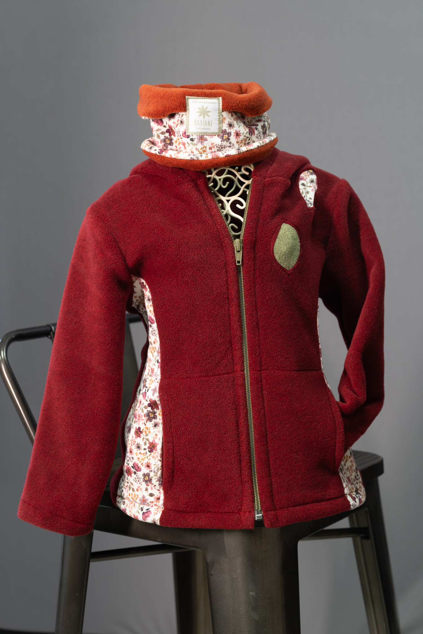 Veste polaire et cache-cou