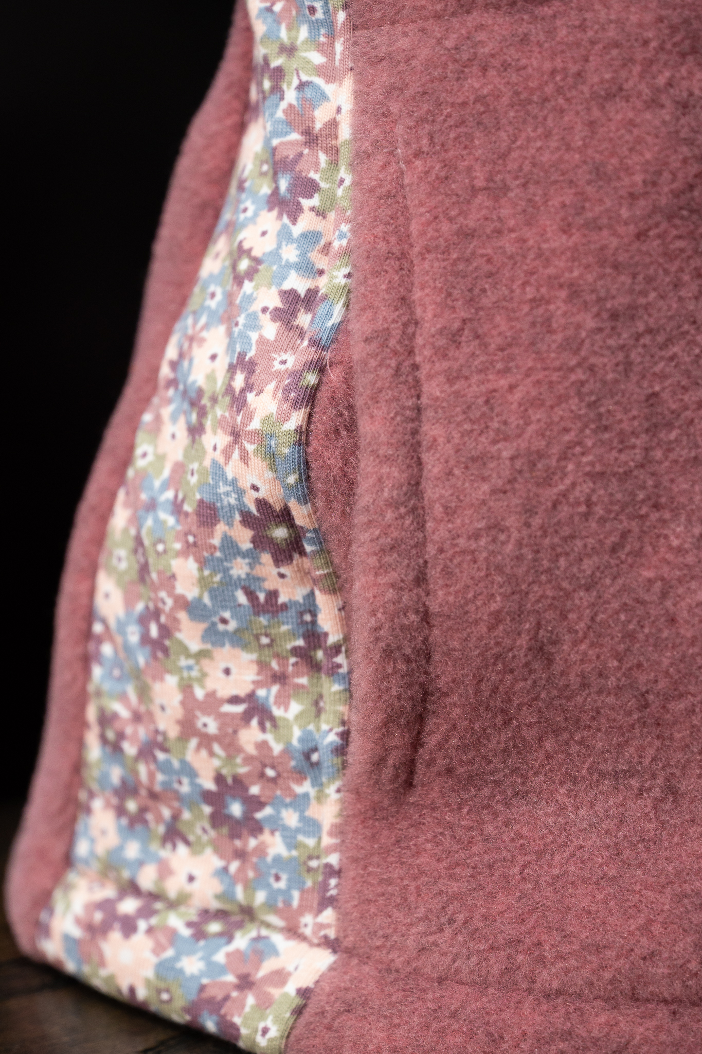 Détail veste polaire enfant Détail veste polaire enfant